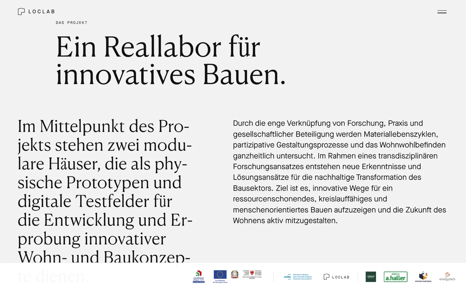 LocLab und RenewLab: LocLab: das Projekt im Überblick