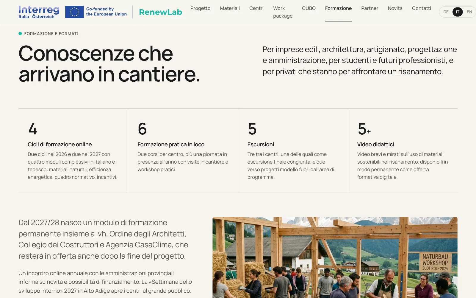 LocLab und RenewLab: RenewLab: Schulungen im Projekt